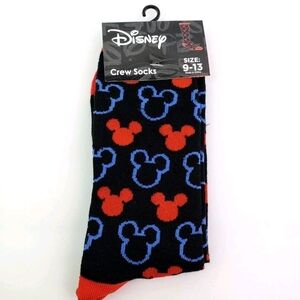 4/$25 Disney Mickey Mouse Novelty Crew Socks New Magic Kingdom